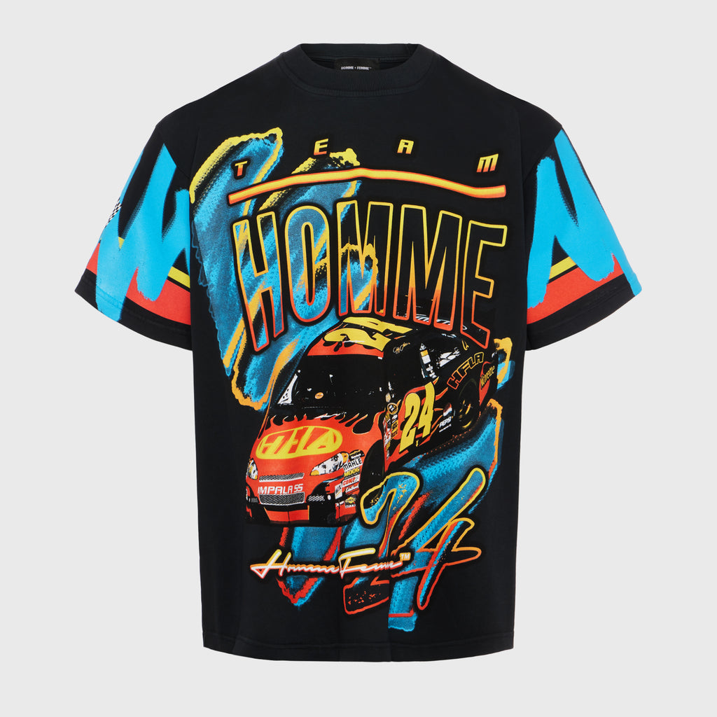 Racing Team Tee Black with Red Car – HommeFemmeLA