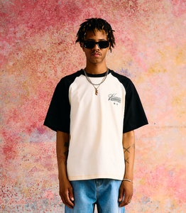 Westwood Raglan Tee Black and White