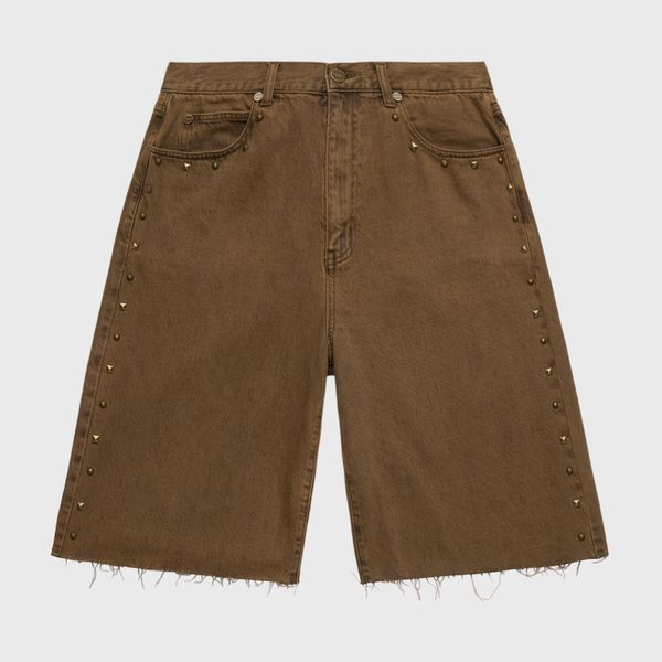 ◆AAKAM◆ Multi Studded Denim Pants Brown MUSINSA | AAKAM Multi Studded Denim Pants (Black)