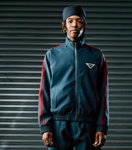 Classic Track Jacket Blue and Burgundy