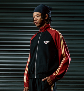 Classic Track Jacket Black and Red