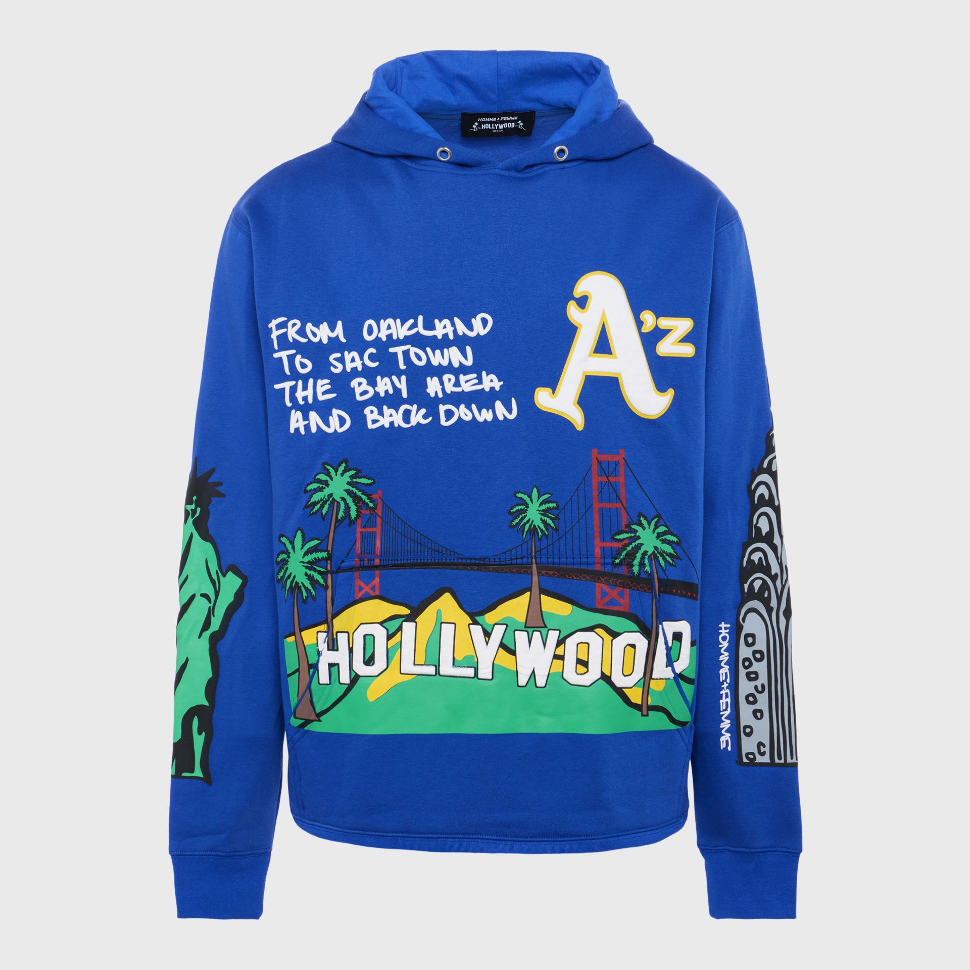 Cali to NYC Hoodie Royal Blue