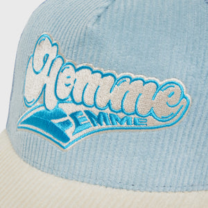 Wave Logo Hat Sky Blue and Cream