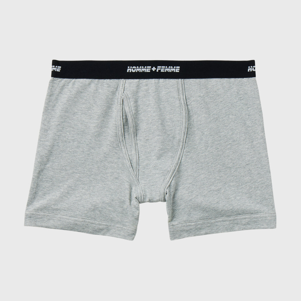 Logo Boxers 2 Pack Grey – HommeFemmeLA