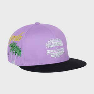 LA Gemstone Hat Purple