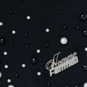 Pearl Beanie Black