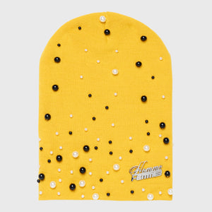 Pearl Beanie Yellow