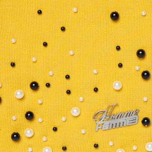 Pearl Beanie Yellow