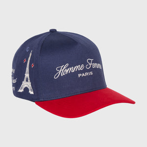 Paris Prestige Snapback Navy & Red