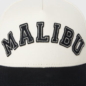 Malibu Leather Strap Back Black