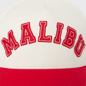 Malibu Leather Strap Back Red