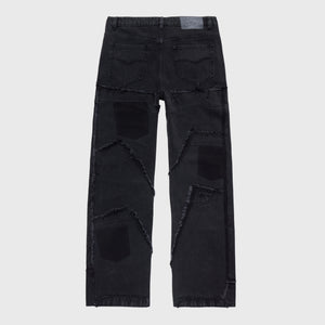 Reconstructed Denim Stone Wash Black