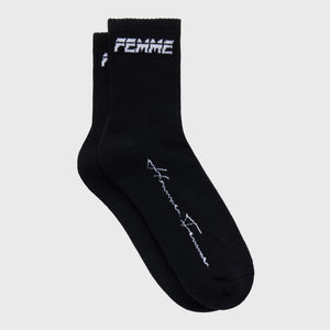 Femme/Homme Dna Sock Dms Yellow-Black Cotton Blend/Polyamide