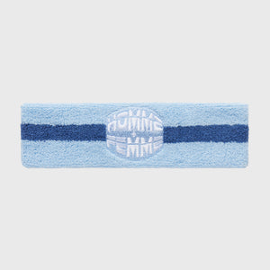 Stripe Logo Headband Blue