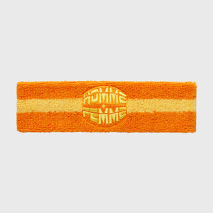 Stripe Logo Headband Orange
