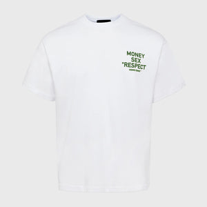 Respect Tee White and Green