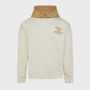 Respect Hoodie Cream and Tan