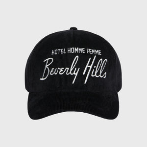 Homme Hotel Corduroy Hat Black