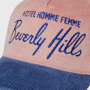 Homme Hotel Corduroy Hat Pink