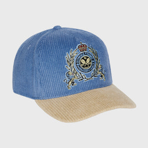 Tennis Crest Corduroy Hat Blue