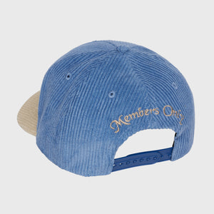 Tennis Crest Corduroy Hat Blue