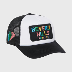Beverly Hills Trucker Hat Black