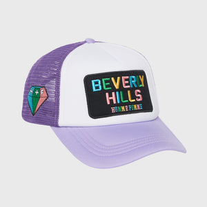 Beverly Hills Trucker Hat Purple