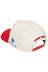 88 Signature Snapback Cream with Red and Blue