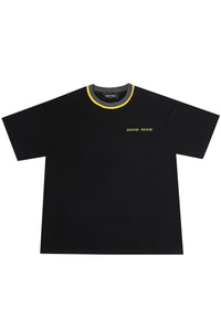 Gradient Laser Tee Black and Yellow