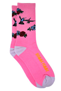 Floral Socks Pink