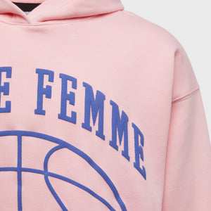 Homme Femme Basketball Hoodie Pink