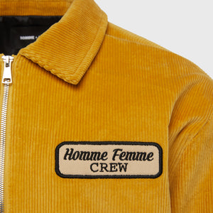 Corduroy Crew Jacket Yellow