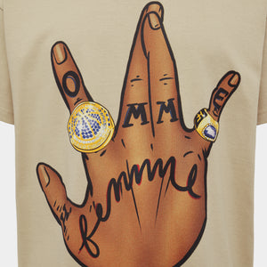 Twisted Champs Tee Taupe