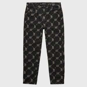 Monogram Denim Pant Black